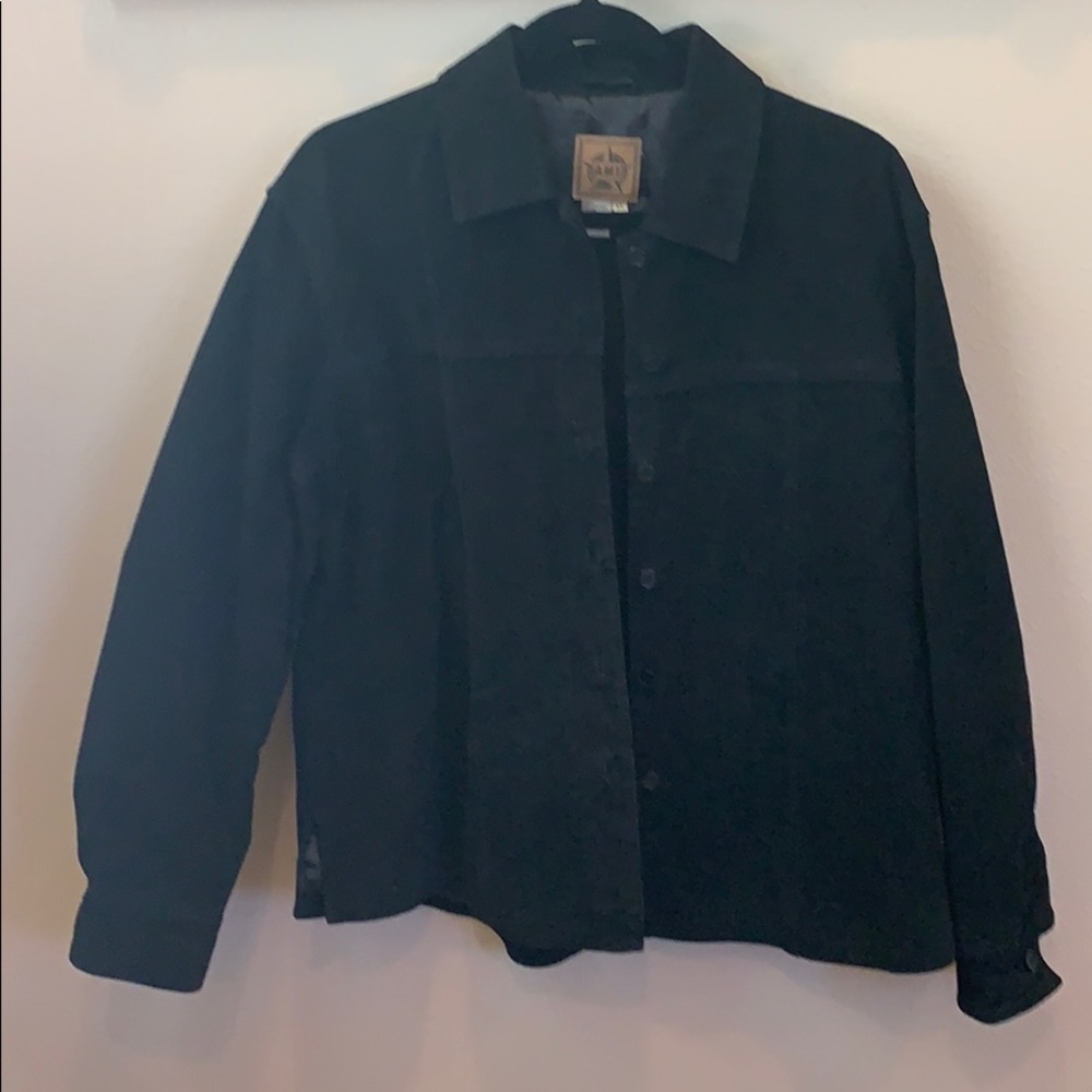 Ami Black Leather Jacket